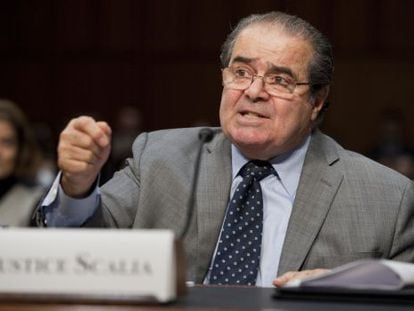 El juez Scalia interviene en el Congreso. 