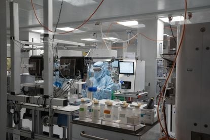 One of the laboratories of the Barcelona Science Park (PCB), on March 9, 2023, in Barcelona.