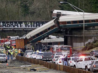 Tren accidentat prop de Seattle.