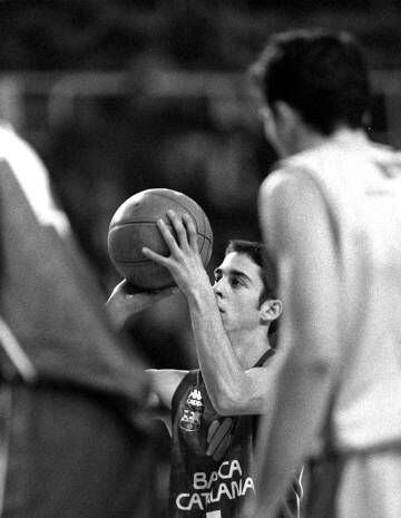 Navarro, el día de su debut con el Barça.