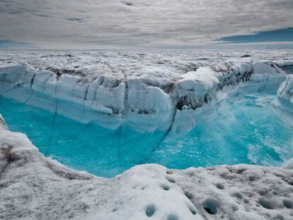 Imagen de unos glaciares en Groenlandia.