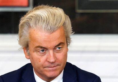 Geert Wilders, el pasado 16 de marzo.
