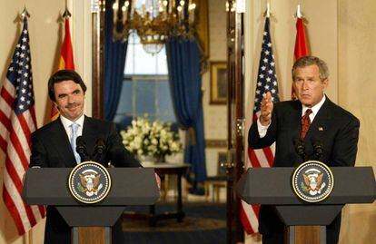 En 2003, Aznar atribuye a Bush la decisión de incluir a Batasuna en la lista de grupos terroristas