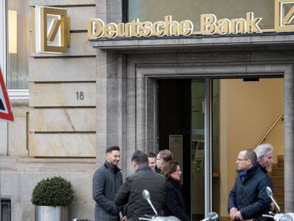 Una sucursal del Deutsche Bank en Frankfurt. 