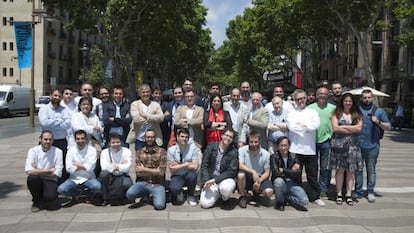 L'equip de Tast a la Rambla.