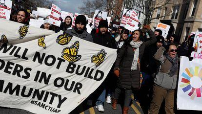 Manifestantes en Washington.