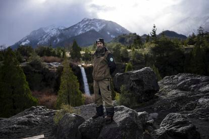 Victor Curin, un guardaparque mapuche del Parque Nacional Conguillio, en el sur de Chile.