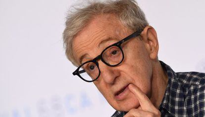 Woody Allen durante la presentación de 'Irrational Man'.