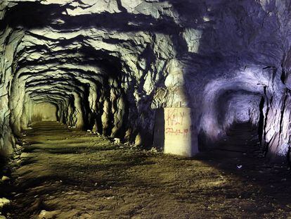 El interior de la mina San Francisco, en el Estado de Morelos.