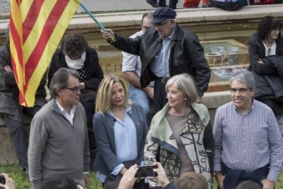 Artur Mas, Joana Ortega, Irene Rigau y Francesc Homs.