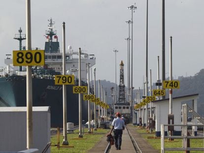 Vista de una de las esclusas del Canal de Panam&aacute;.