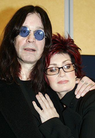 Ozzy y Sharon Osbourne, durante la rueda de prensa.