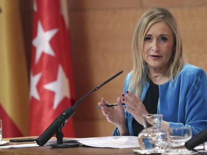 La presidenta de la Comunidad de Madrid, Cristina Cifuentes. 