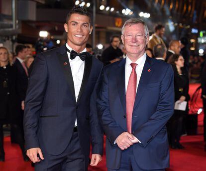  Cristiano Ronaldo y Sir Alex Ferguson.