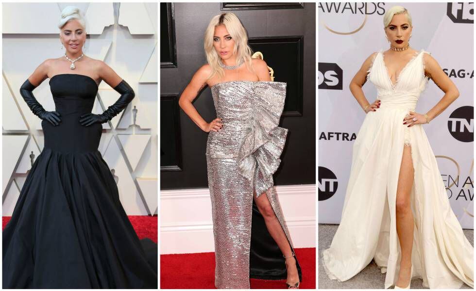 Lady Gaga en los Oscar, en los premios Grammy y en los SAG.