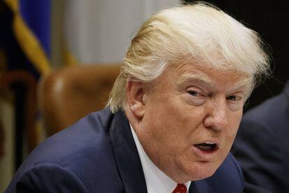 Donald Trump, durante una reunión en la Casa Blanca.