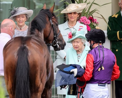 La reina Isabel II, en el hipódromo de Ascot, en junio de 2021.