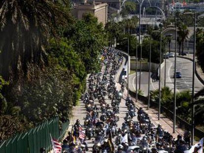  Concentración de motocicletas celebrada en Barcelona. 