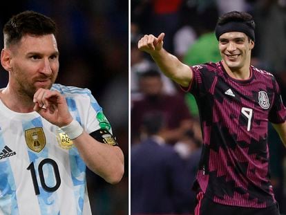 Lionel Messi y Raúl Jiménez rivales México Argentina mundial Qatar
