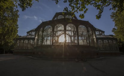 El palacio de cristal del Retiro.