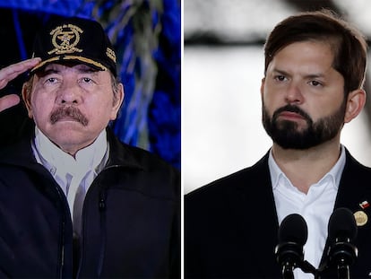 Daniel Ortega y Gabriel Boric.