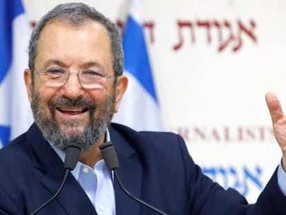El ex primer ministro israelí Ehud Barak, el miércoles en Tel Aviv.