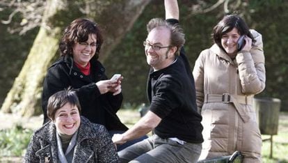 Los miembros de Chévere, en Santiago