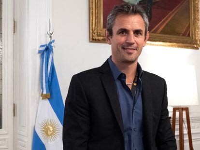 El diputado Martín Menem en su oficina de Buenos Aires, el 20 de diciembre de 2023.