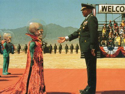 Fotograma de 'Mars Attacks!', de Tim Burton.