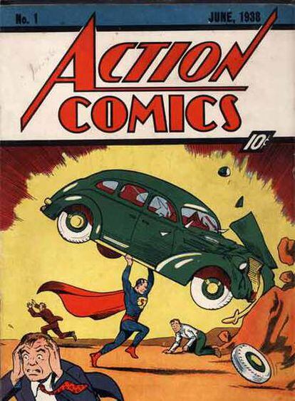 Superman hizo su debut en esta revista de junio de 1938.