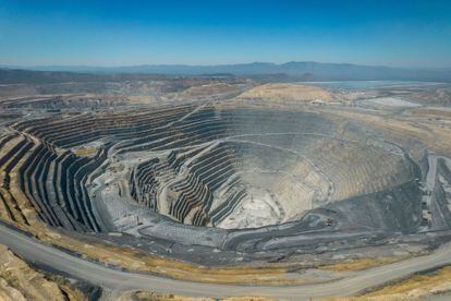 Vista aérea de la mina Peñasquito en Mazapil, Zacatecas, el 8 de junio del 2023.