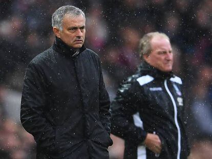 Jose Mourinho en el partido ante el Crystal Palace.