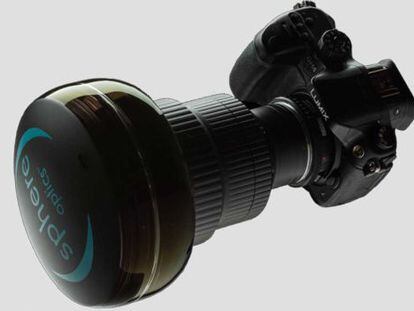 Esta lente permite hacer fotos y vídeos de 360 grados con una cámara Réflex