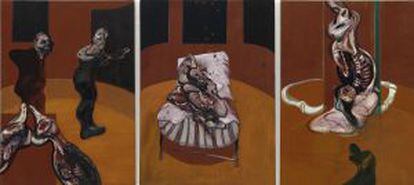 ‘Tres estudios para una Crucifixión’ (1962), de Francis Bacon.