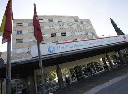 El hospital Gregorio Marañon, en Madrid, donde permanecía ingrasada la embarazada con la nueva gripe.