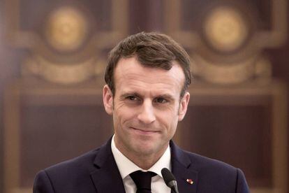 Emmanuel Macron, el pasado 23 de diciembre.