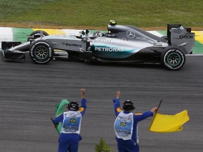 Rosberg, tras ganar en Interlagos.