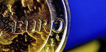 Detalle de una moneda de euro.