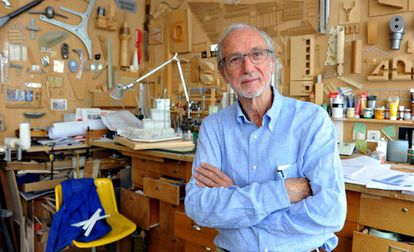 Renzo Piano, en su estudio de Par&iacute;s. 