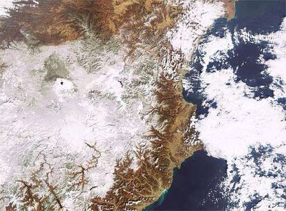 El monte Paektu sirve de frontera entre Corea del Norte y la República Popular China