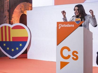 In&eacute;s Arrimadas en un acto de campa&ntilde;a en Lleida.