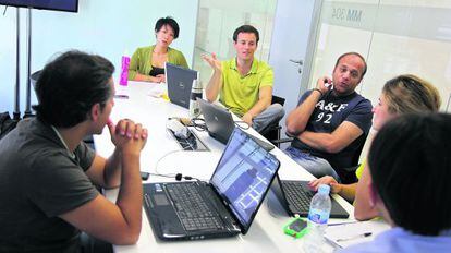 Alumnos de posgrado del Instituto de Empresa, de Madrid. 