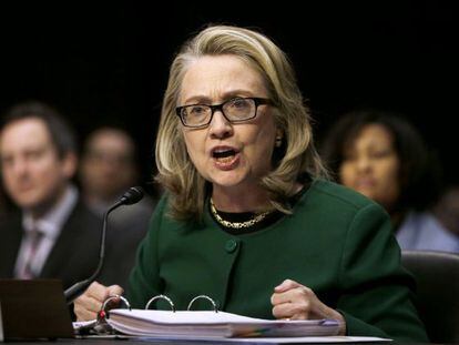 Hillary Clinton declara sobre Bengasi en el Senado.