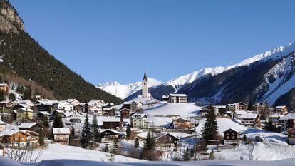 Estación de esquí de Davos (Suiza).