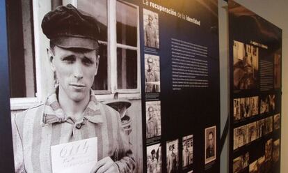 Imagen de la exposición sobre Mauthaussen en Ontinyent.