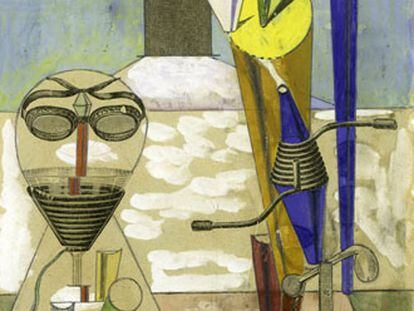 Una de las obras de Max Ernst que se muestran en el Centro Pompidou.