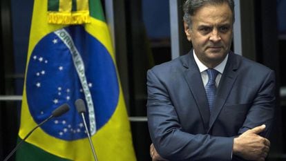 El senadorbrasileño Aécio Neves en una foto de archivo de julio de 2017.