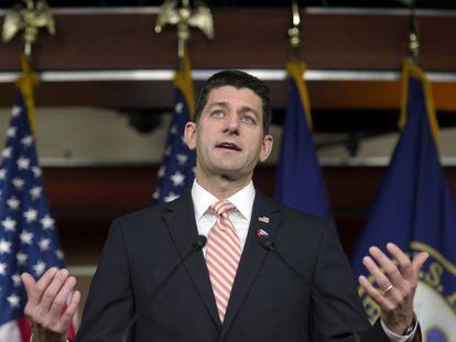 El republicano Paul Ryan, presidente de la C&aacute;mara de Representantes, el 8 de diciembre.