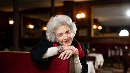 La actriz Marisa Paredes, en el Café Gijón de Madrid el pasado martes 30 de marzo.