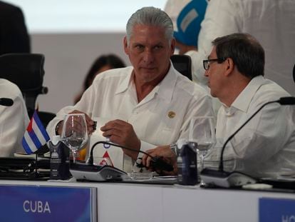 Miguel Díaz-Canel, presidente de la República de Cuba durante la XXVIII Cumbre Iberoamericana.